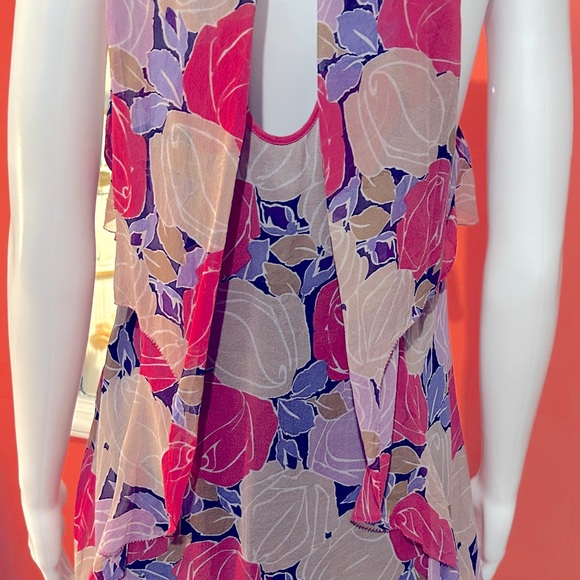 BEAUTIFUL, DIANE von FURSTENBERG blouse Multicoloured and sleeveless, size M - Picture 6 of 16